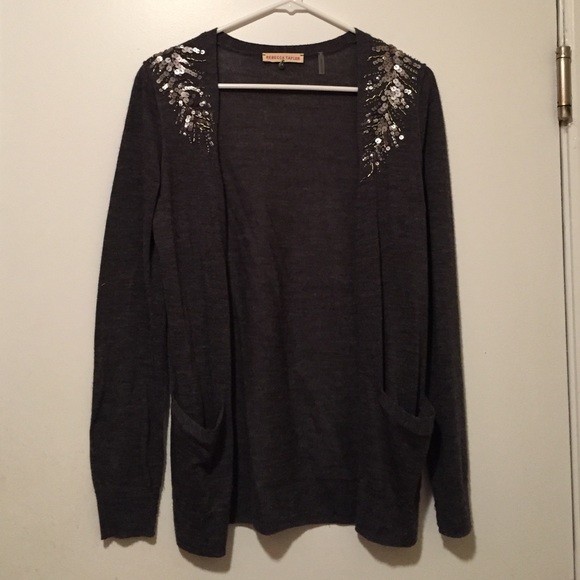 Rebecca Taylor Beaded Sequin Cardigan