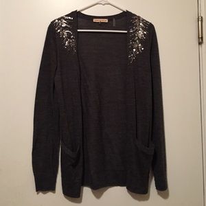 Rebecca Taylor Beaded Sequin Cardigan
