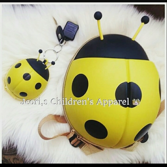 Cute Ladybug backpack $ key holder/card/coin purse