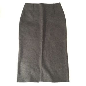 Zara Wool Felt Pencil Skirt