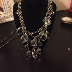 Crystal layered necklace