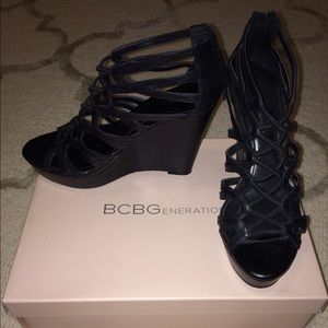 BCBG Generations Black wedge