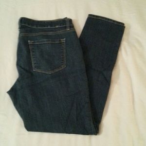 Loft Dark wash modern skinny jeans
