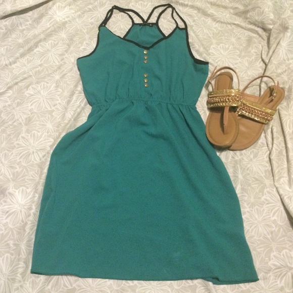 Emerald colored dress
