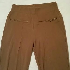 Zara Basic camel stretch leggings