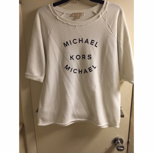 White michael Kors sweatshirt