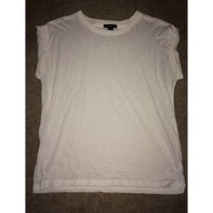 Plain white t-shirt