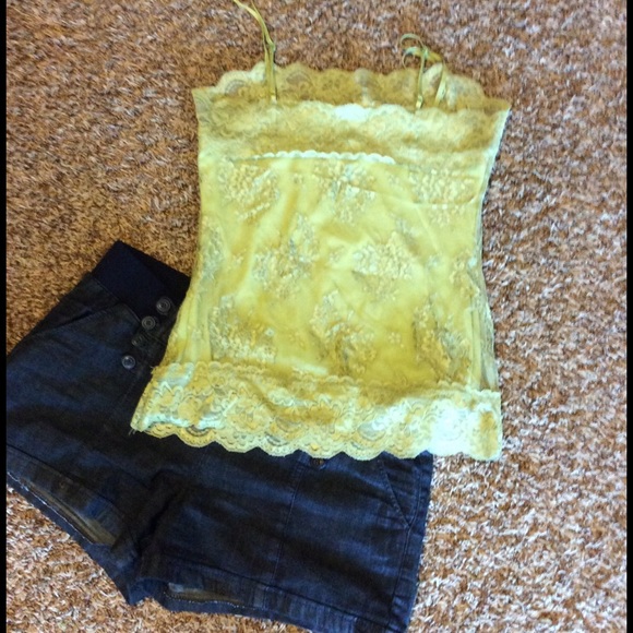 Olive lace top - Picture 2 of 2