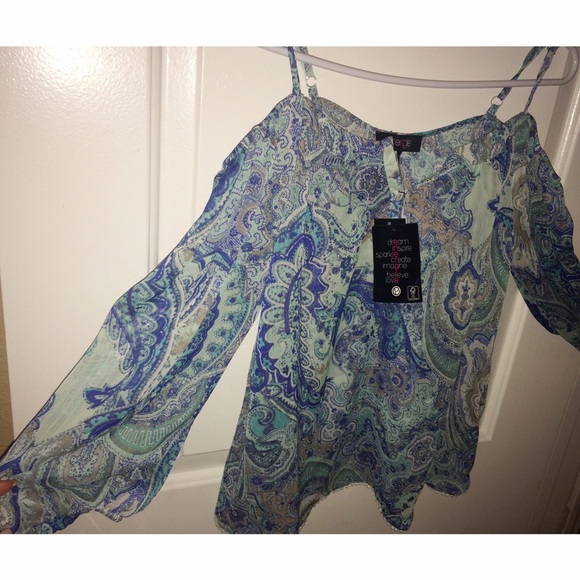 Paisley Off The Shoulder Top