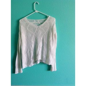 brandy white knit top
