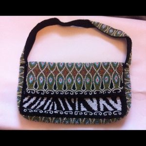 Multicolor beaded purse