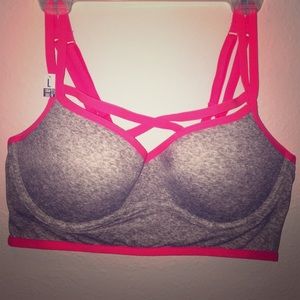 Pink Vs. sports Bra