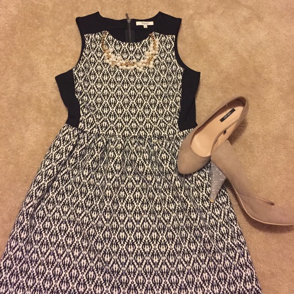 MADEWELL dress black and white print