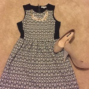 MADEWELL dress black and white print