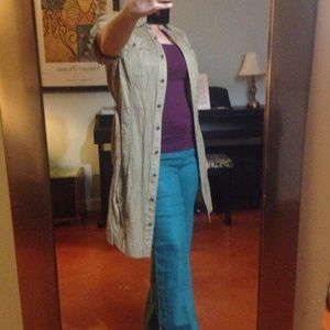 Banana Republic petite belted dress or trench