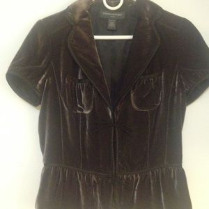 Banana Republic chocolate velvet jacket