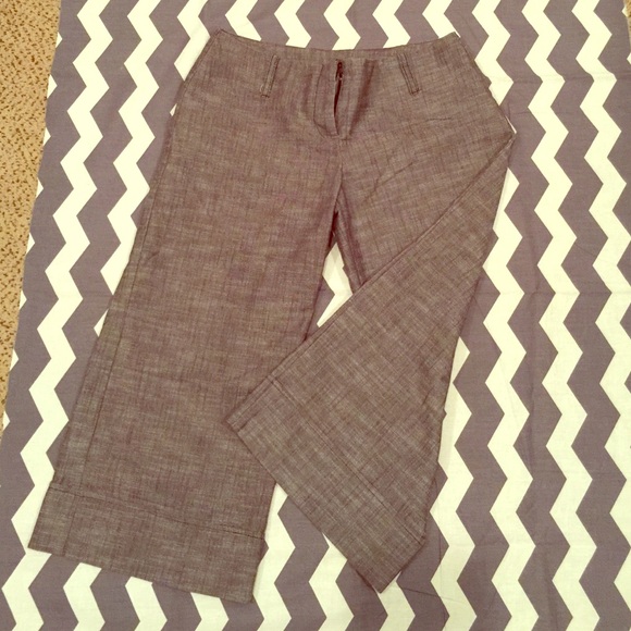 Gray dressy capris