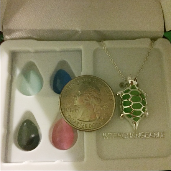 ❌SOLD on Mercari❌ Rare Turtle necklace silver - Picture 3 of 4