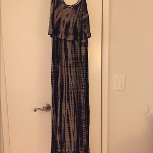 Maxi dress. Tie dye look by Pink Rose