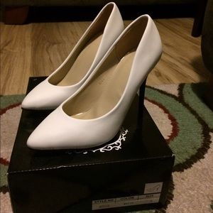 Brand new white heels