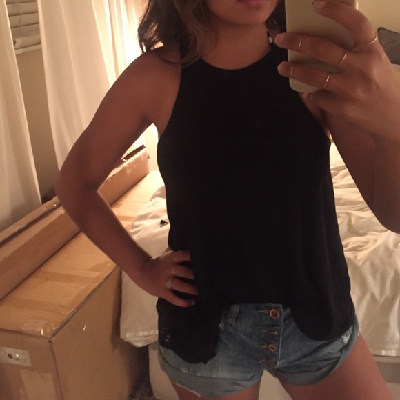 Free people Black tank