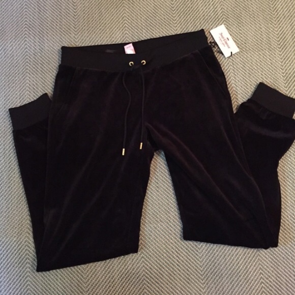 Juicy Couture pants with tags (black, velour) - Picture 3 of 3
