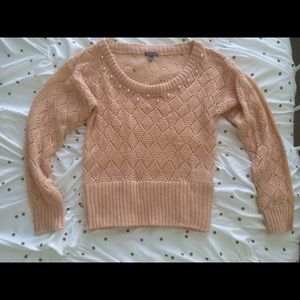 Pink pearl sweater shirt