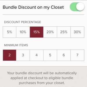 15% off when you bundle 2 or more items!