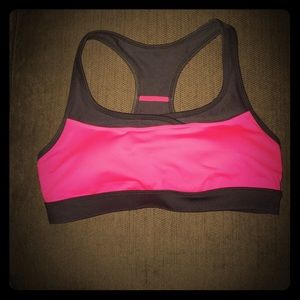 Hot pink medium sports bra