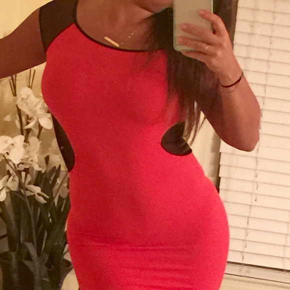 Red Bebe Dress - Picture 2 of 4