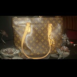Louis Vuitton Monogrammed Cabas Piano Shoulder Bag