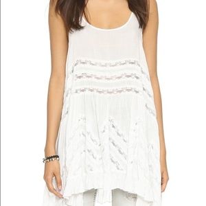 FreePeople Voile &Lace Trapeze tank in white Small