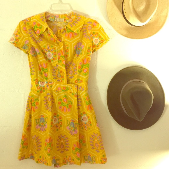Vintage yellow dress