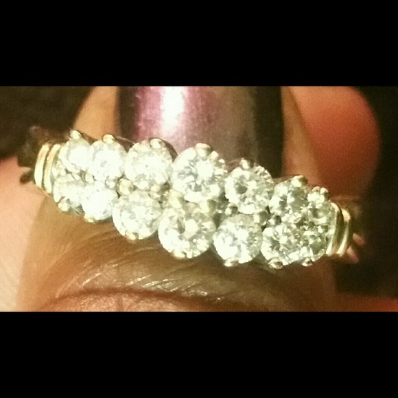 1 carat total diamonds  with service warranty