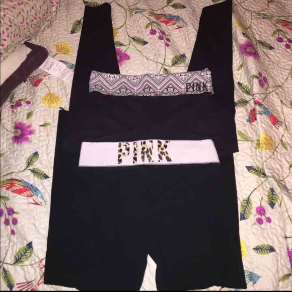 SOLD! On mercari Two pairs of pink yoga leggings
