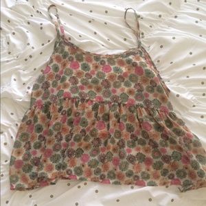 Floral tank top