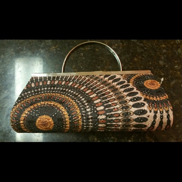 Designer fabric  evening bag