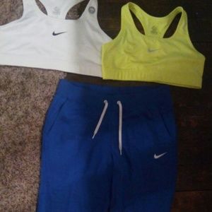 bras are white is extra large green is large