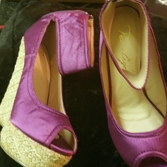 Purple Sateen fabric elegance