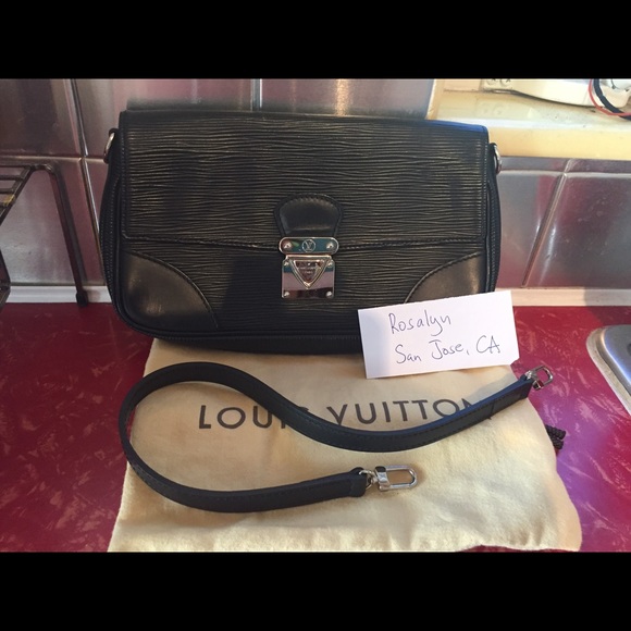 SOLD Authentic LV black epic clutch - Picture 1 of 4