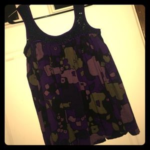 French Connection sequin embellished top