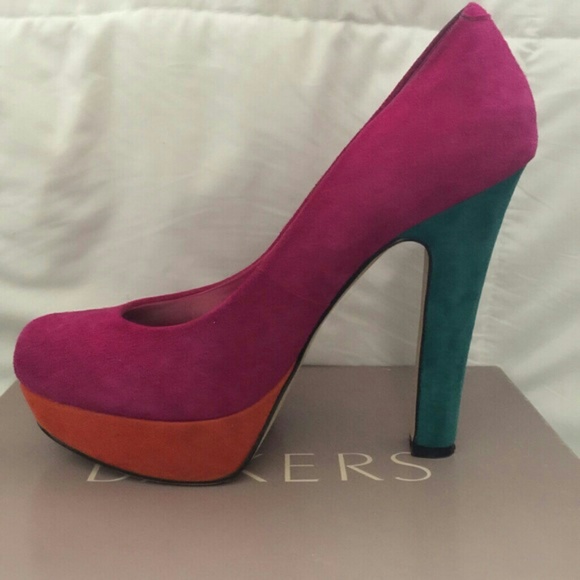 Color Block Pumps - Picture 2 of 4