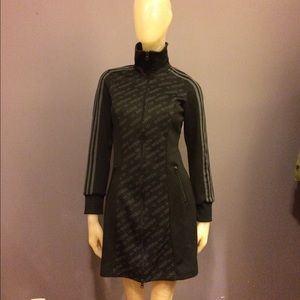 Adidas track jacket mini dress