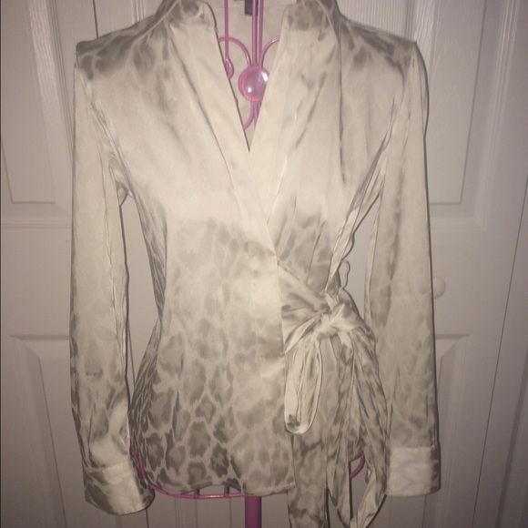 Leopard Print Wrap Jacket