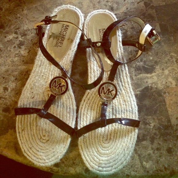 Brand new MK strappy sandals only worn once