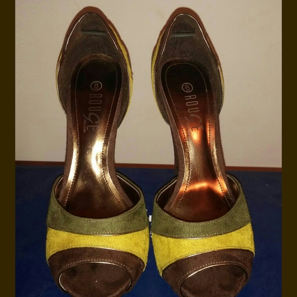 Color Block D'orsay Pumps - Picture 2 of 4
