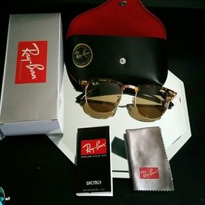 45mm clubmaster animal print sunglasses