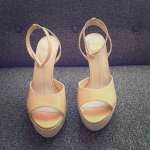 DV Nude Patent Heels