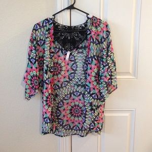 Geometric Kimono Wrap