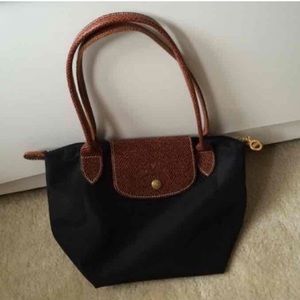 Black Longchamp Le Pilage Bag
